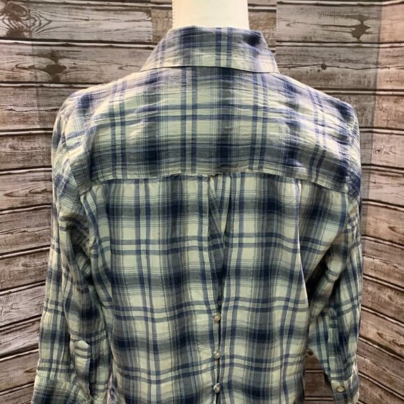 🔥🔥SALE🔥🔥STYLE & CO Plaid Long Sleeve Snap Button Shirt - Picture 7 of 8